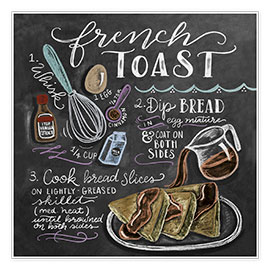 Poster French toast recipe