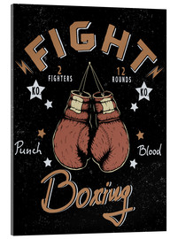 Acrylic print  boxing match