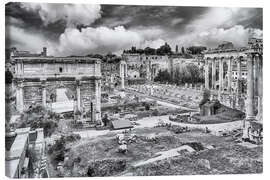 Canvas print  ruins of the Roman Forum in Rome