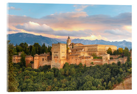 Acrylic print  Alhambra with Comares tower