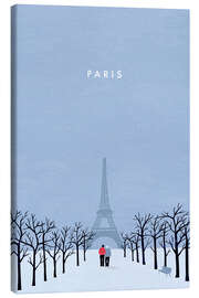 Canvas print  Illustration of Paris - Katinka Reinke