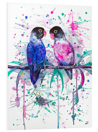 Foam board print  Love is in the air! Lovebirds - Zaira Dzhaubaeva