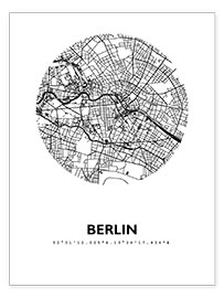 Poster  City map of Berlin - 44spaces