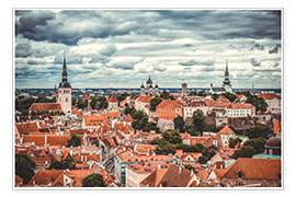 Poster Tallinn City, Estonia