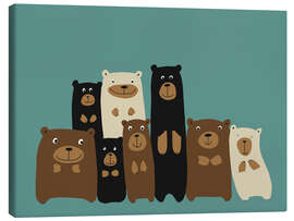 Canvas print  Bear friends - Kidz Collection