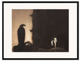 Framed art print  Here are the rest of my clothes - John Bauer